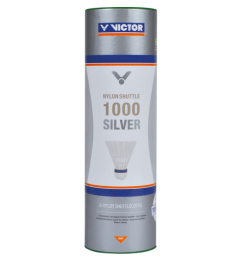 Nylon shuttle 1000 silver - 6pc Tube Medium White